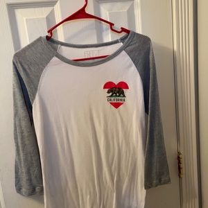 Long sleeve California republic tee